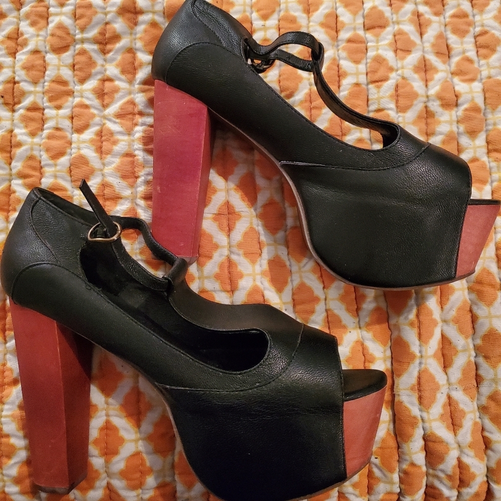 Jeffrey Campbell  platforms Foxy Wood